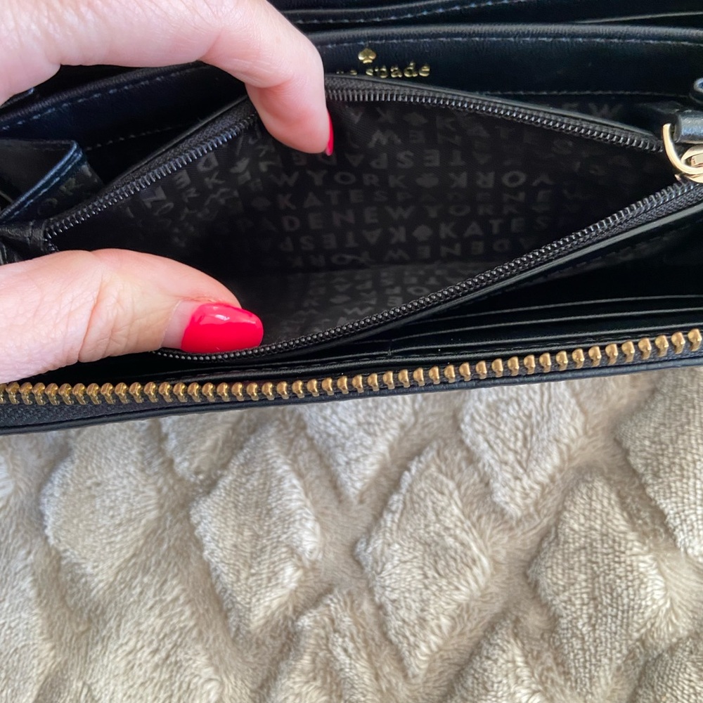 Kate Spade Black Lena Large Continental Wallet - Picture 5 of 5